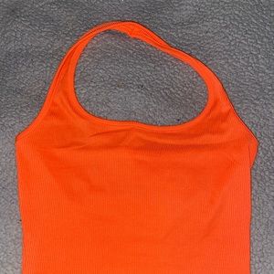 Orange, Around the neck crop top